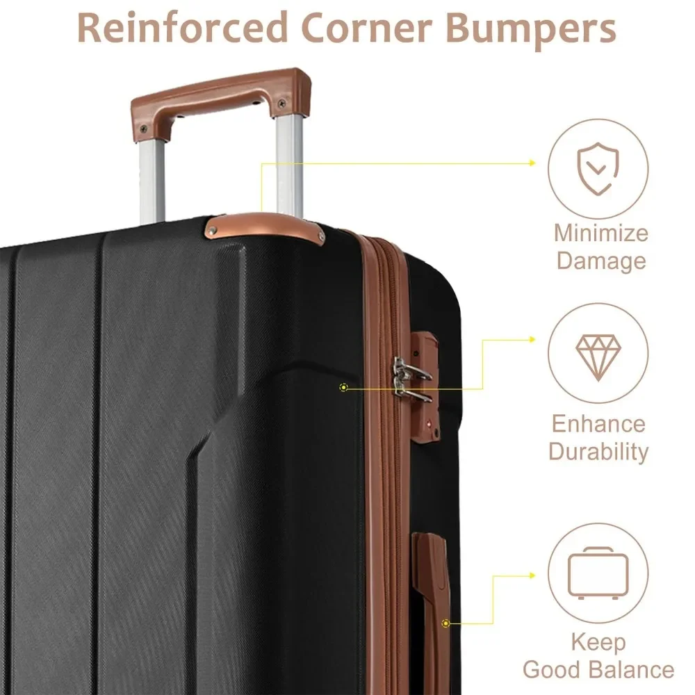 Set di valigie 3 pezzi, valigi - Expandable Hard Shell Luggage Set recensione e prezzo