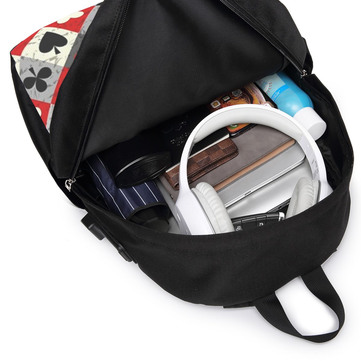 Zaino con stampa di carte da g - Travel Bags recensione e prezzo