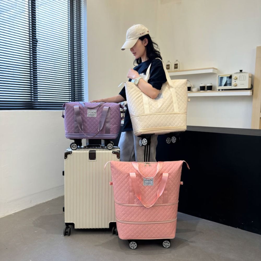 Nuovo borsone in tessuto Oxfor - Foldable Rolling Luggage Bag recensione e prezzo