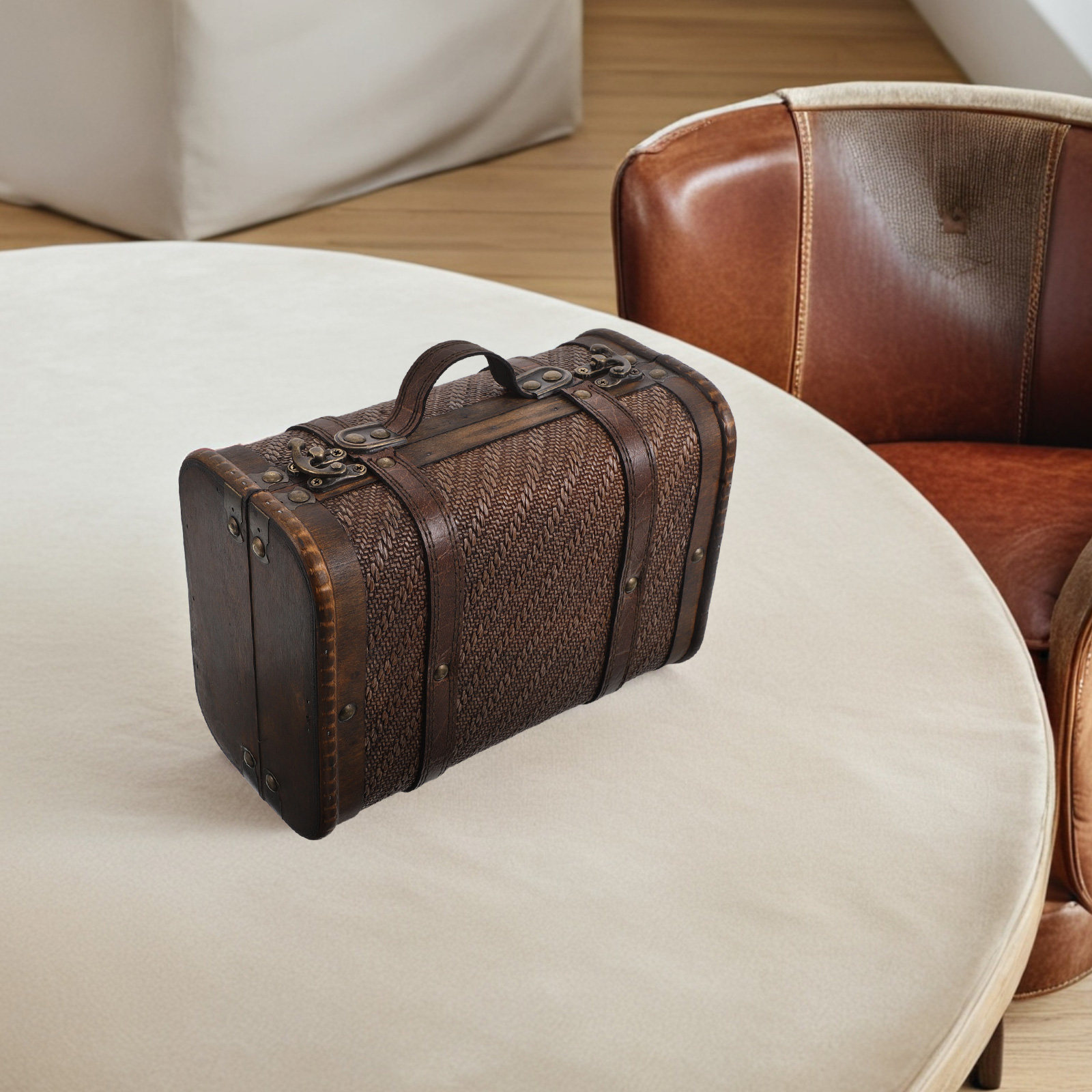 Scatola portaoggetti in legno  - Retro Vintage Trunk Suitcase recensione e prezzo