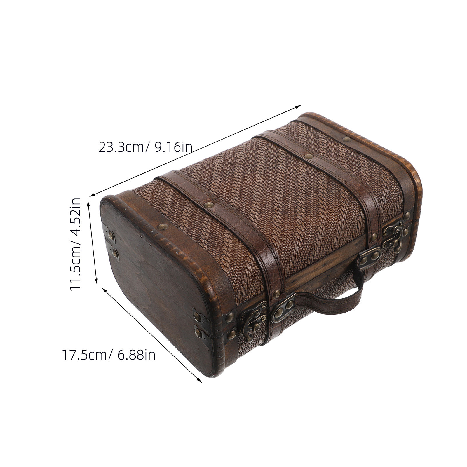 Scatola portaoggetti in legno  - Retro Vintage Trunk Suitcase recensione e prezzo