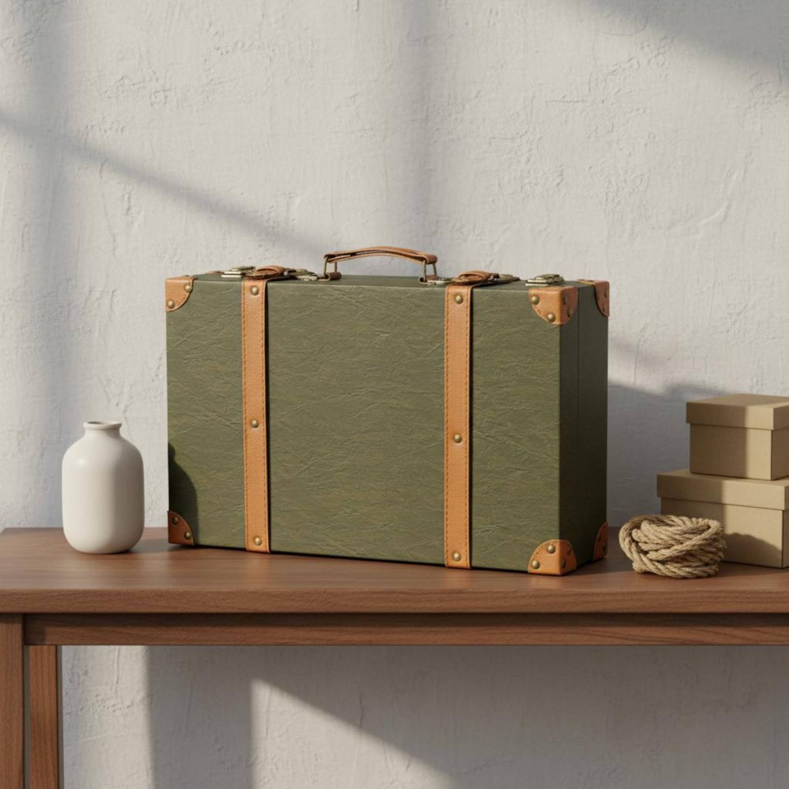 Set di 3 Valigie Vintage in Pe - Retro Vintage Trunk Suitcase recensione e prezzo