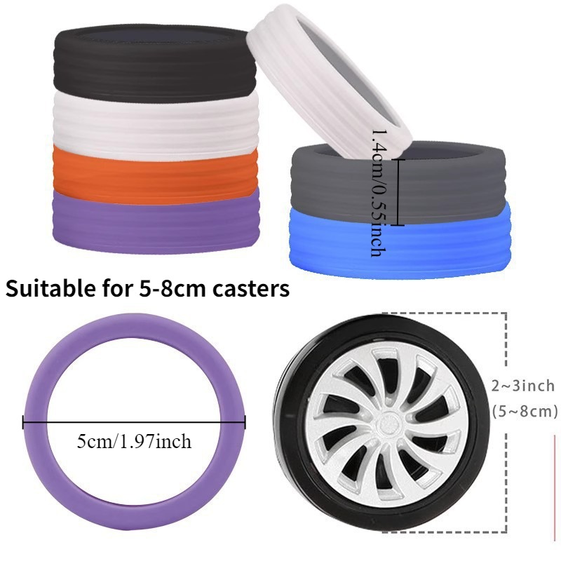 8 Pezzi di Copriruote Silenzio - Silent Replacement Luggage Wheels recensione e prezzo