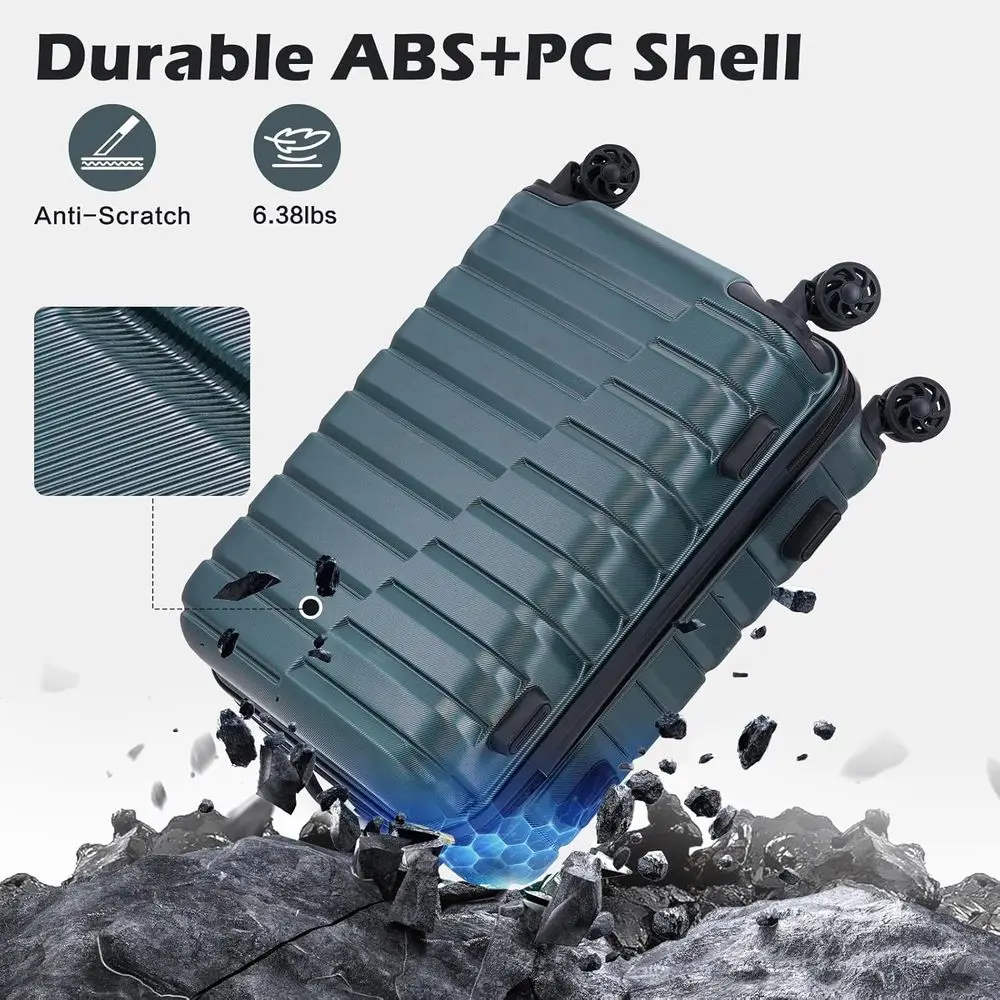 Set di 3 Valigie Rigide con Ru - Expandable Hard Shell Luggage Set recensione e prezzo