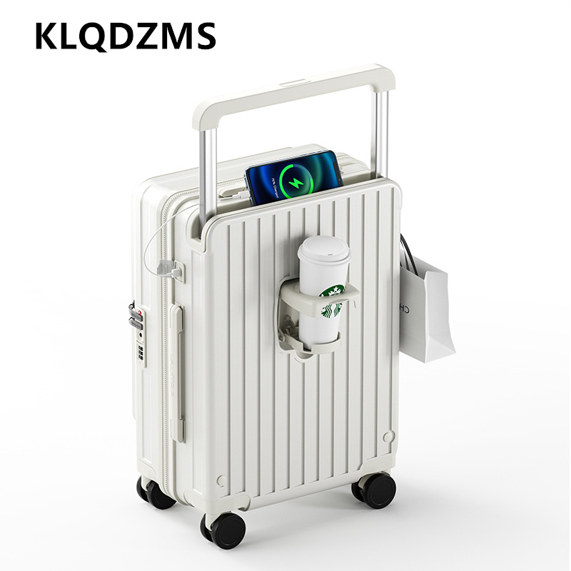 Valigia Elettrica KLQDZMS con  - Front Opening Laptop Luggage 24 Inch recensione e prezzo