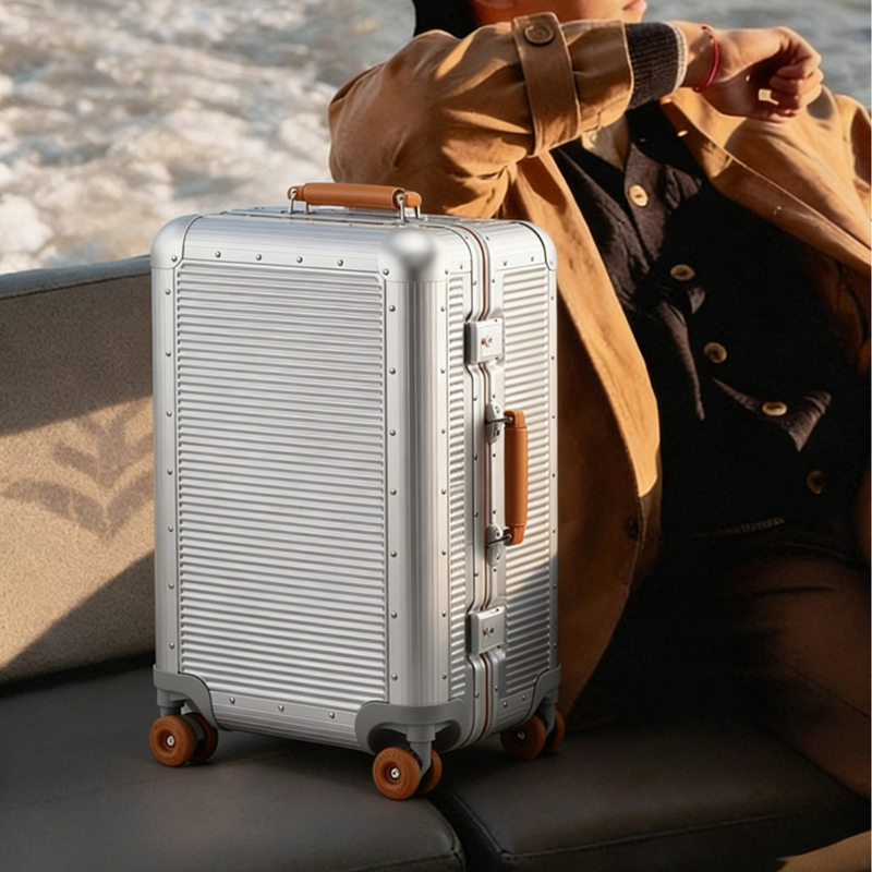Valigia trolley grande con tel - Aluminum Frame Carry On Luggage recensione e prezzo