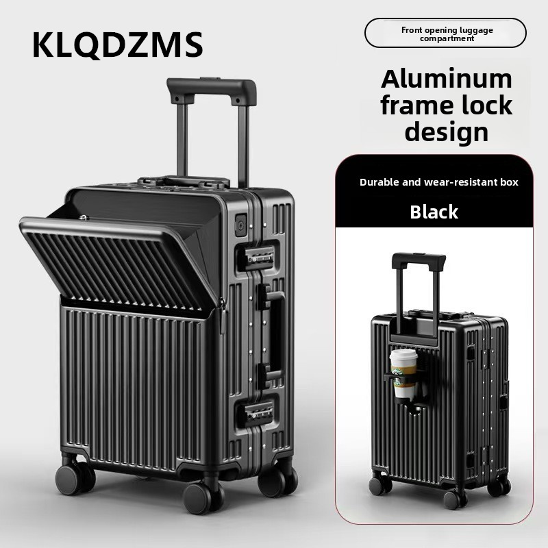 KLQDZMS Valigia Multifunzional - Front Opening Laptop Luggage 24 Inch recensione e prezzo