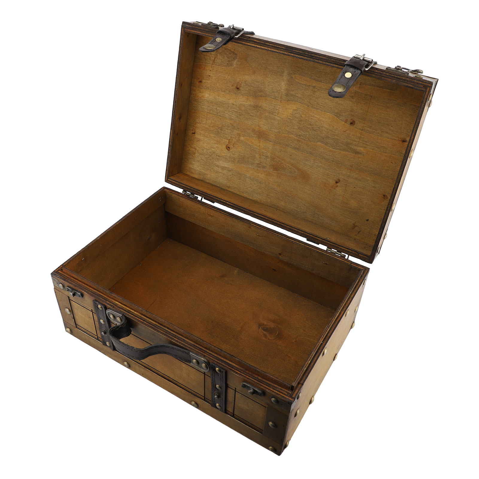 Valigia retrò in legno sinteti - Retro Vintage Trunk Suitcase recensione e prezzo