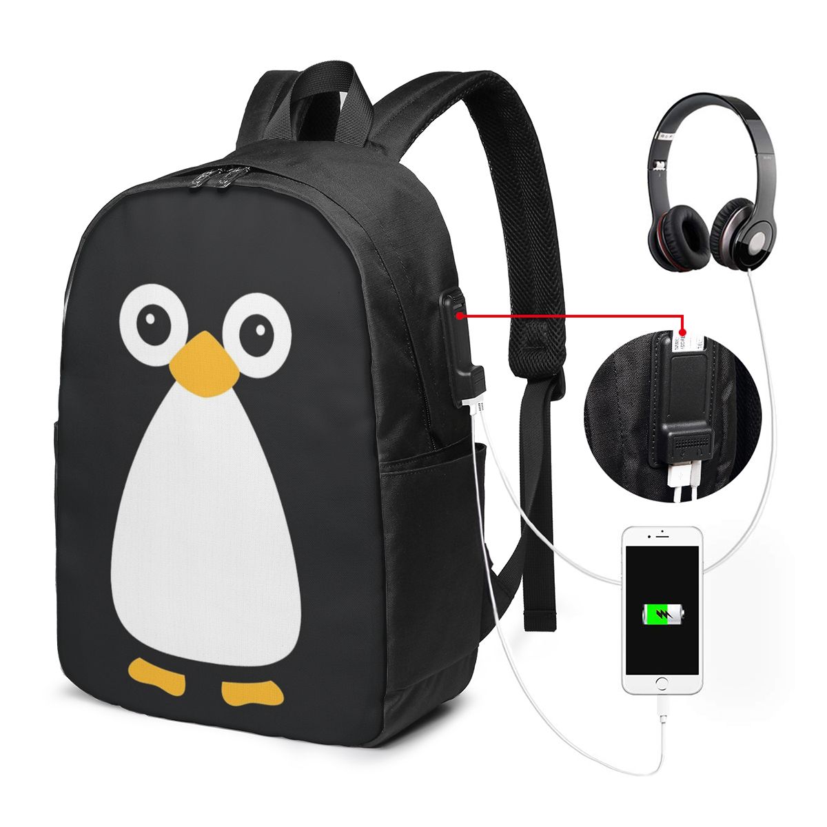 Simpatico zaino con pinguino v - Travel Bags recensione e prezzo
