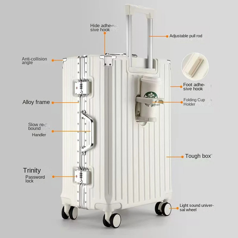 Valigia da viaggio con telaio  - Aluminum Frame Carry On Luggage recensione e prezzo