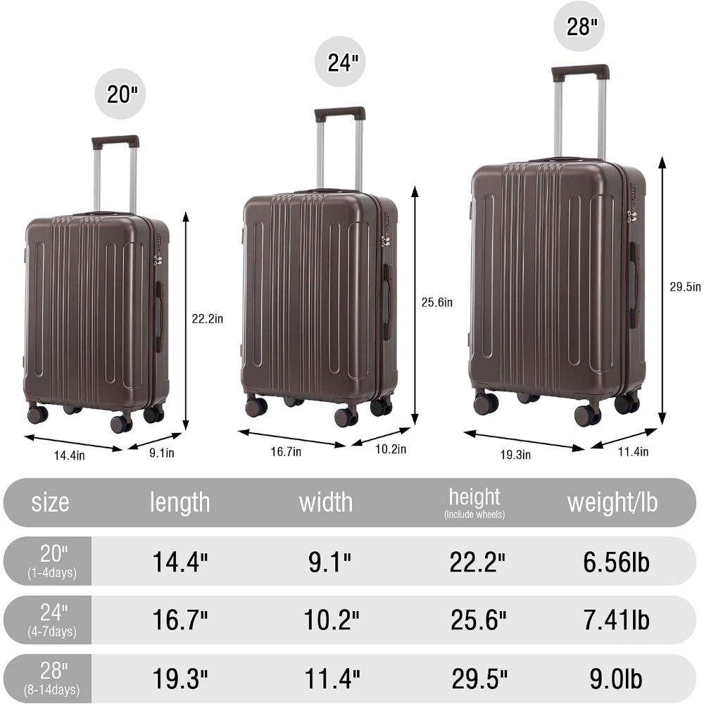 Set di 3 Valigie Espandibili c - Expandable Hard Shell Luggage Set recensione e prezzo